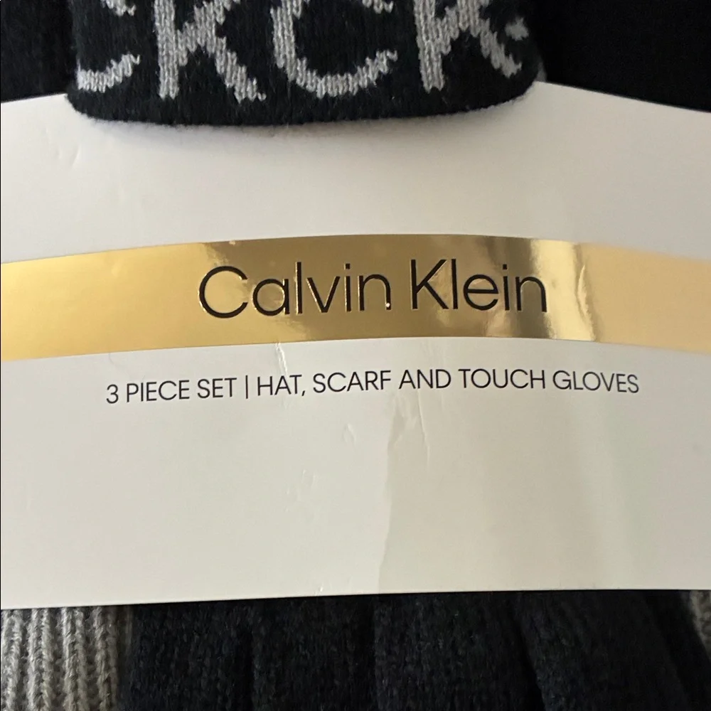 Calvin Klein Black and Gray Accessory Trio